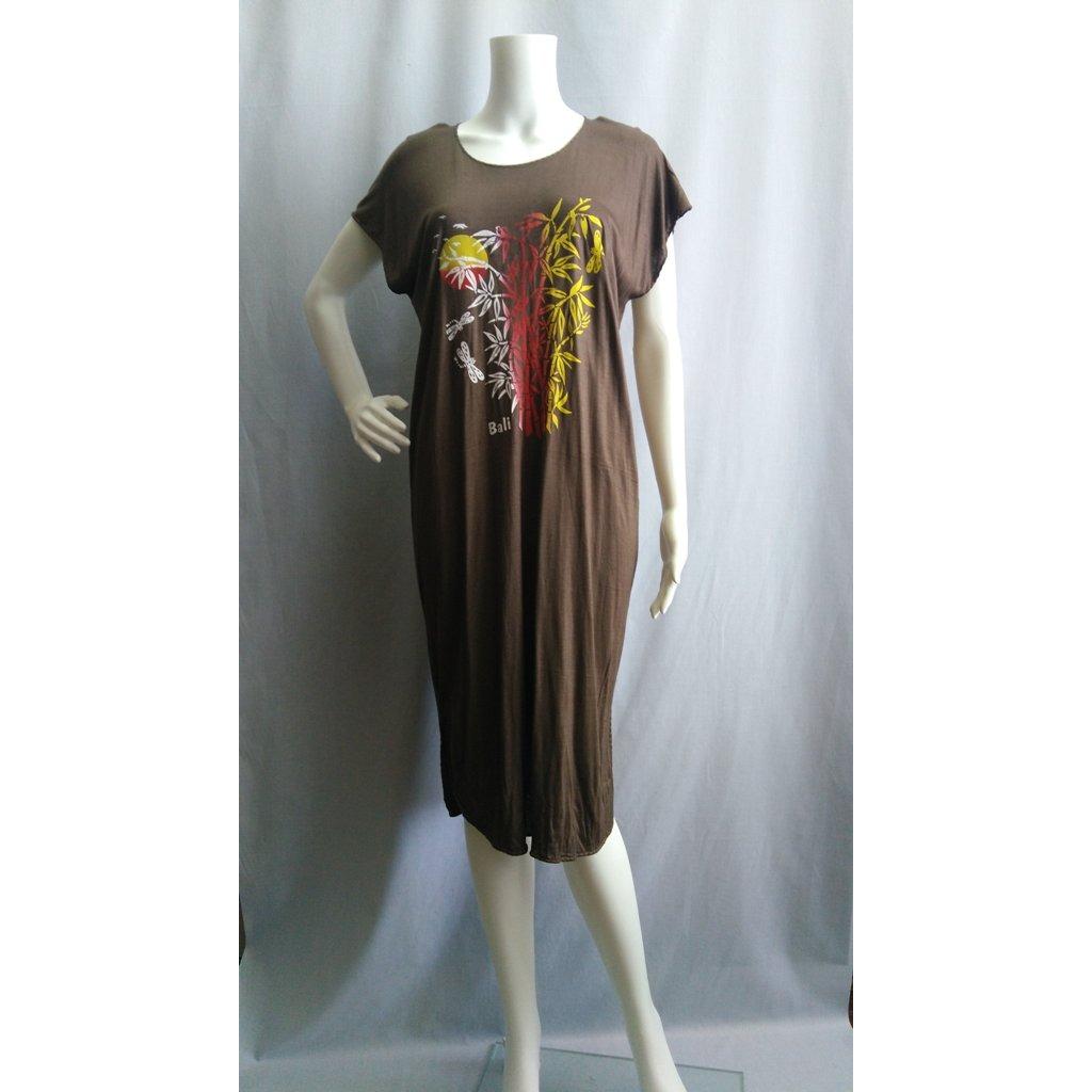 Baju Daster Bambu Bali Pjg Coklat