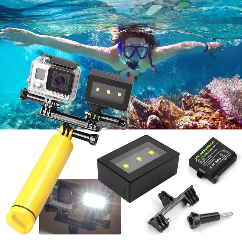 Underwater Waterproof Camera Spot Light LED Mount Set Kit for GoPro Hero 4 OS761