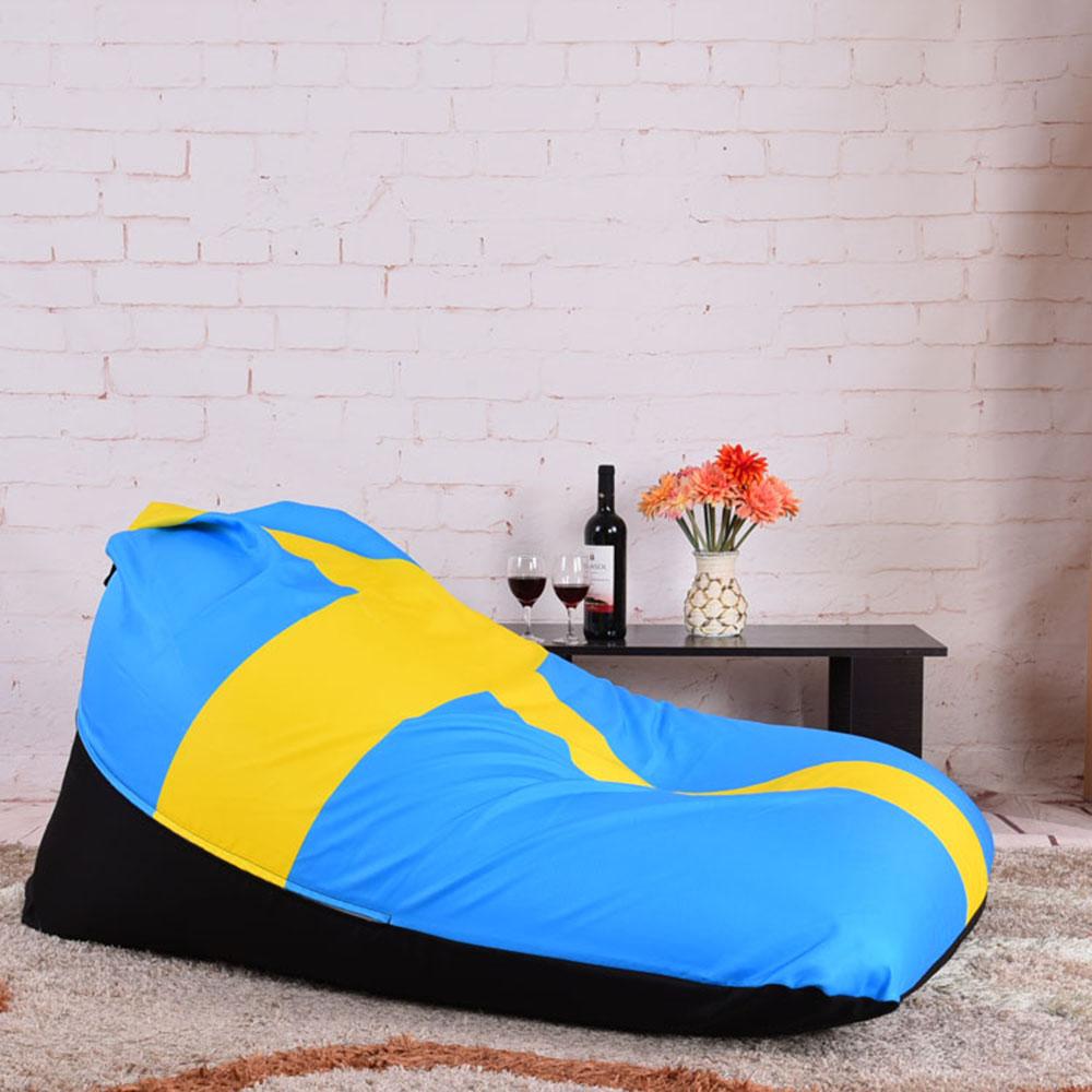 Kursi santai bean bag Triangel Plus isi - Motif Bendera negara - Size Dewasa / kursi pantai / sofa