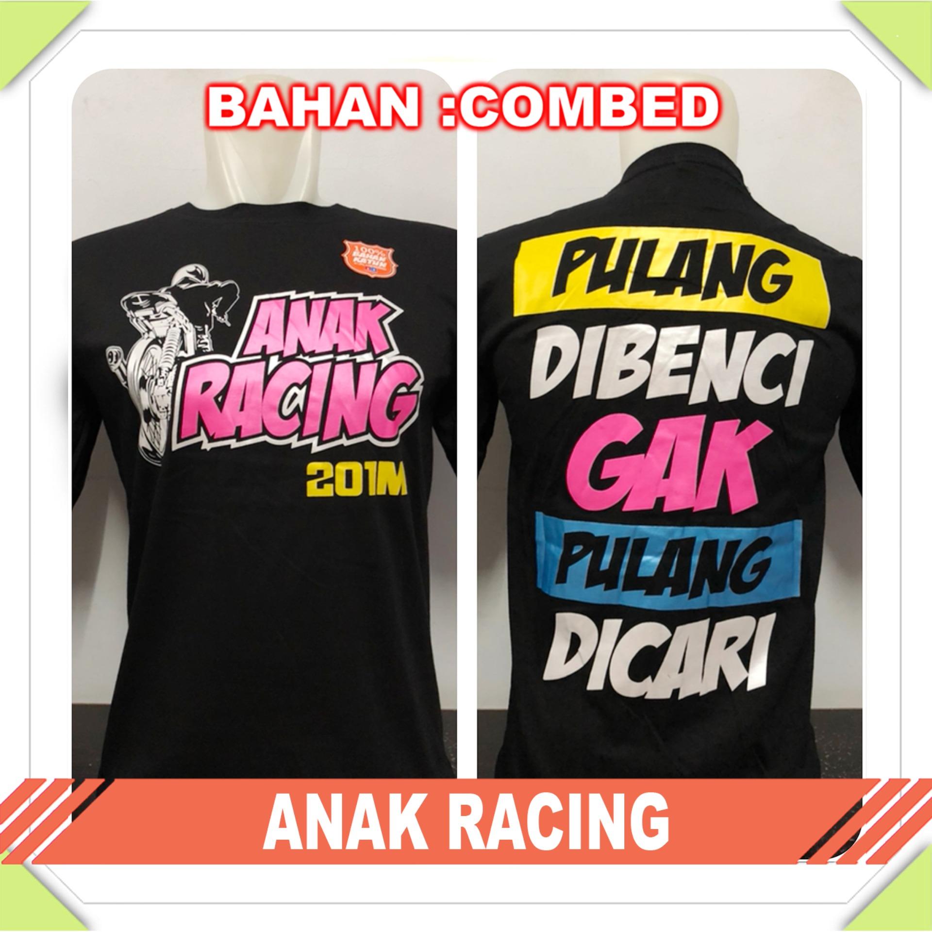 Gracestore - Kaos T-shirt Distro Premium Anak Racing - Hitam