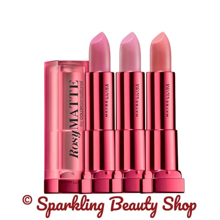 Maybelline Color Sensational Lips Rosy Matte Lipstick - Pink Series Murah Banget