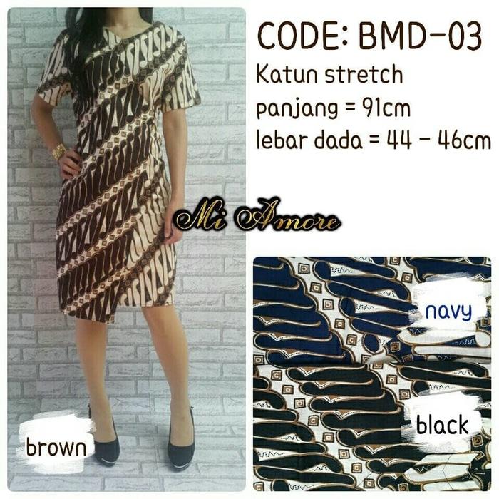 Terpopuler Baju / Pakaian Wanita Mini Dress Batik Mi Amore - 03