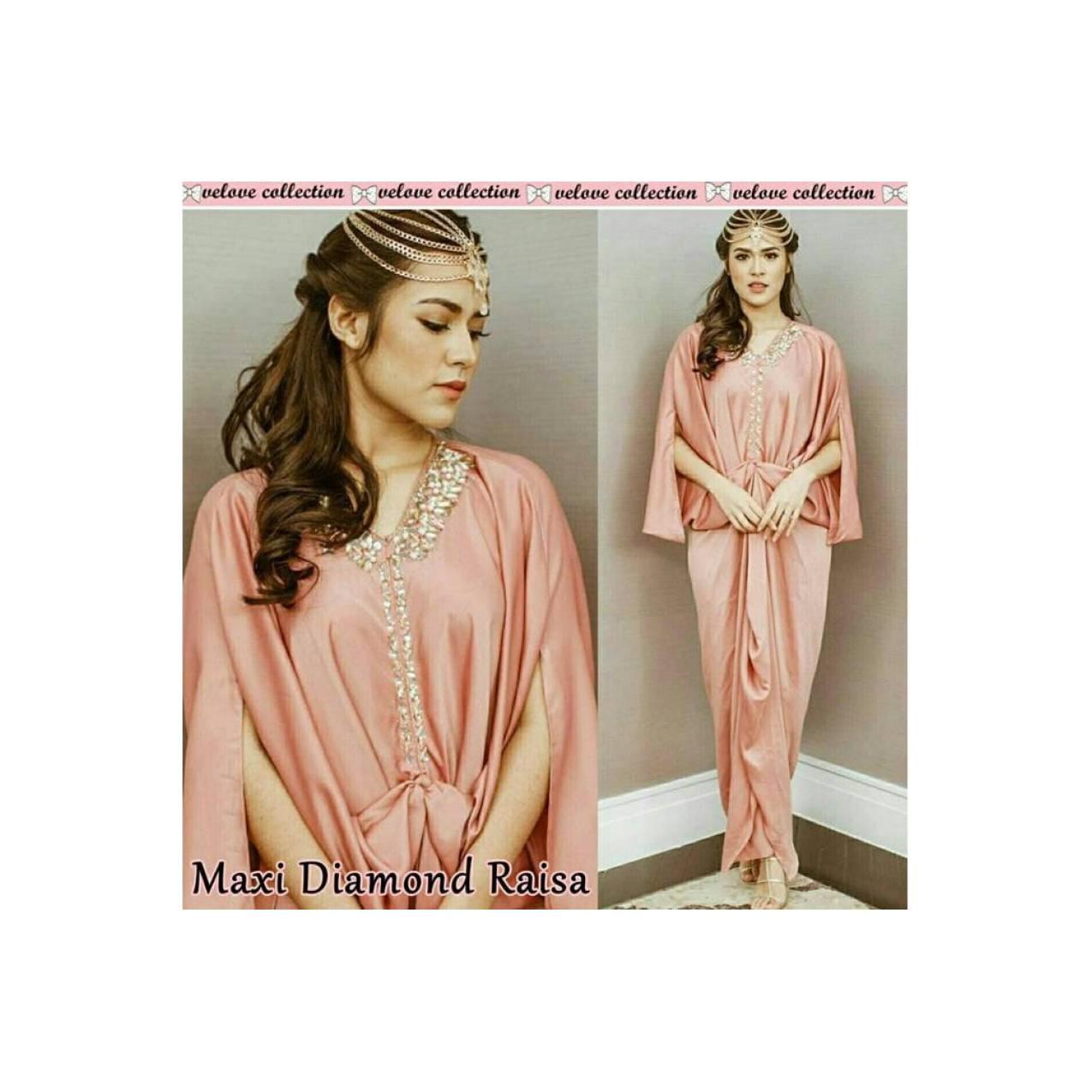 STOK TERBATAS CGD 01 Maxi kaftan diamond raisa (maron,peach,tosca,abu)