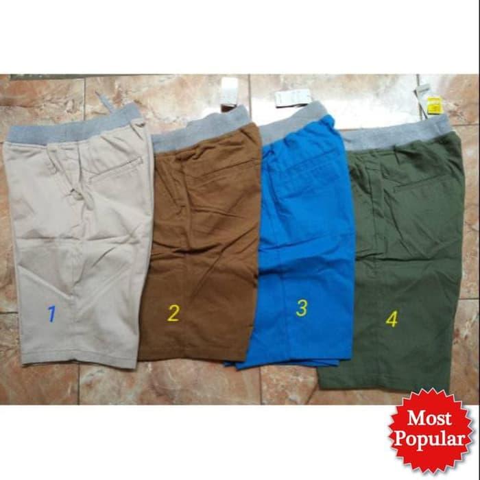 PROMO!!! Celana Chinos Pendek, Nevada/Pinggang Karet/Tali S/M/L/Xl