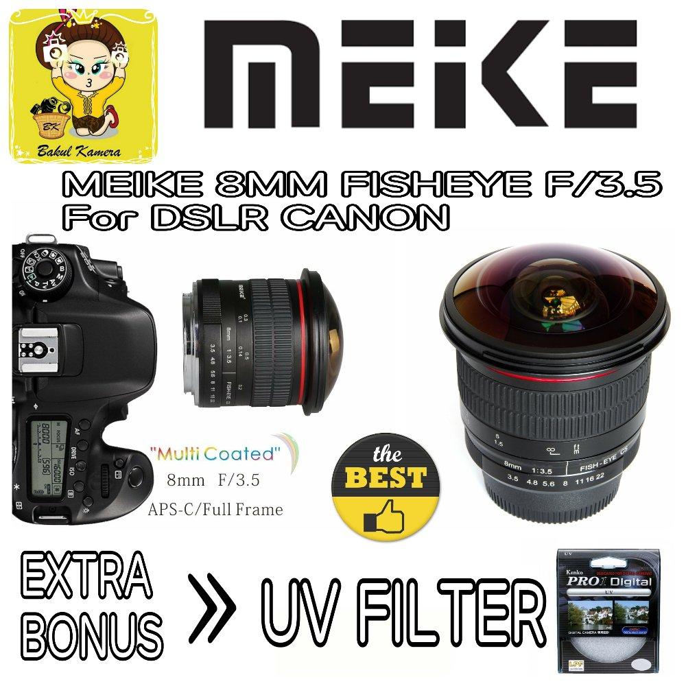 LENSA MEIKE 8MM FISHEYE F3.5 FOR CANON DSLR / MEIKE 8MM FISHEYE F/3.5 FOR CANON