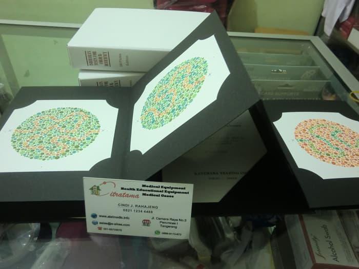 Buku tes buta warna ishihara 38 plate asli