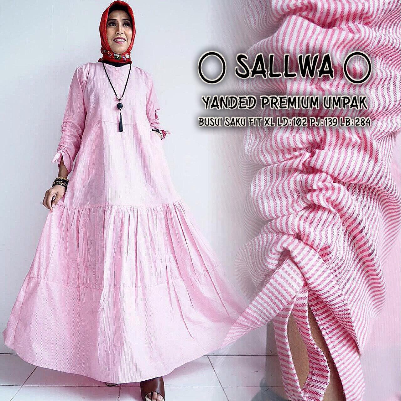 Gamis model terbaru/Yanded Premium/ Pas buat bunda dan kakak./Harga Murah /Kualitas Bagus