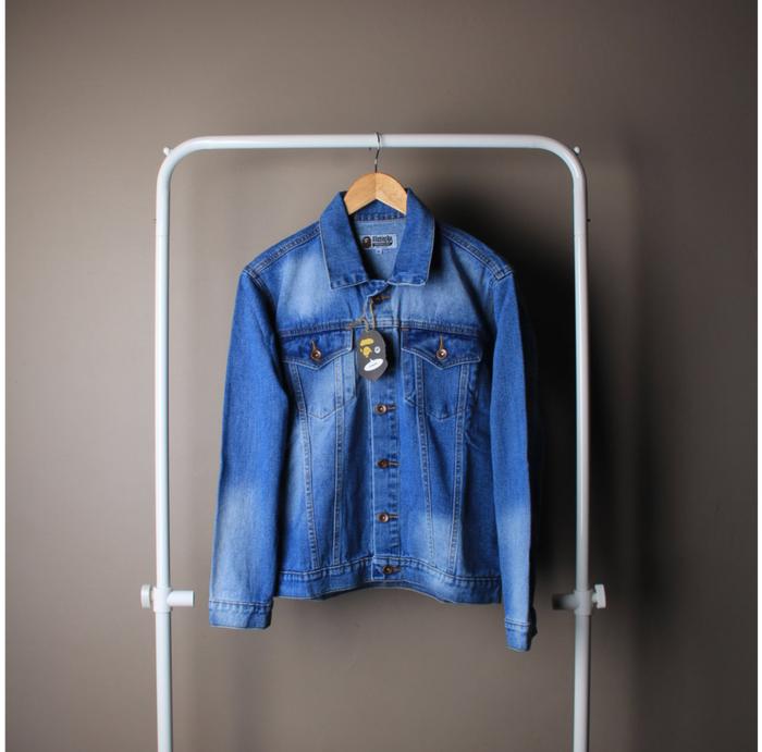 PROMO➠ DENIM JAKET SKATE A BATHING APE BAPE SHARK WASH PREMIUM