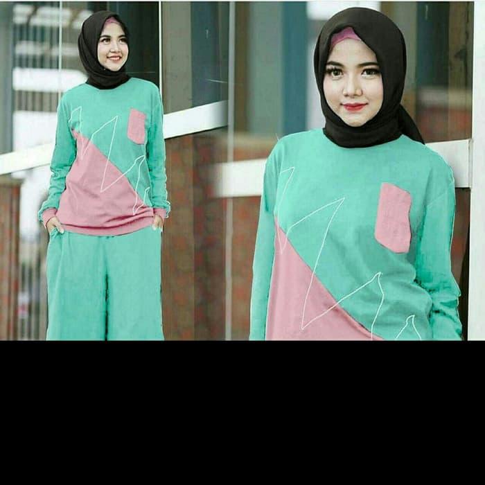 Yumna Set Tosca Baju Setelan Muslim Busana Muslim Wanita