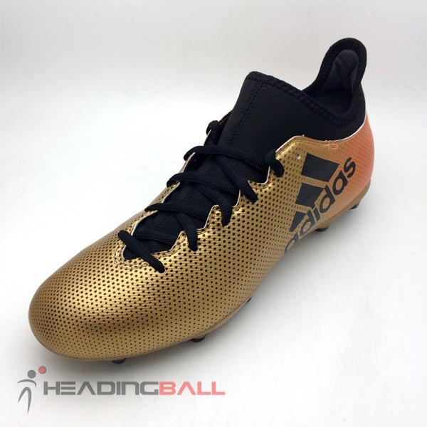 Sepatu Bola Adidas Original X 17.3 FG Gold Metallic Black CP9190 BNIB