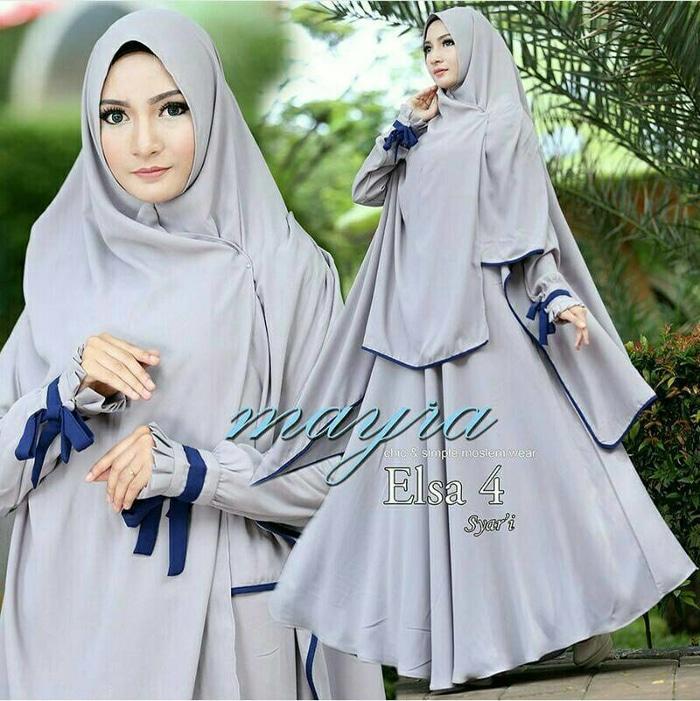 Syari Bergo Elsa Mayra Gray