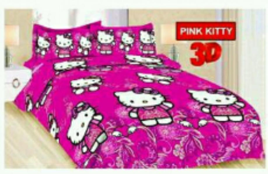  bedcover set sprei karakter anak Hello Kitty uk 1180x200