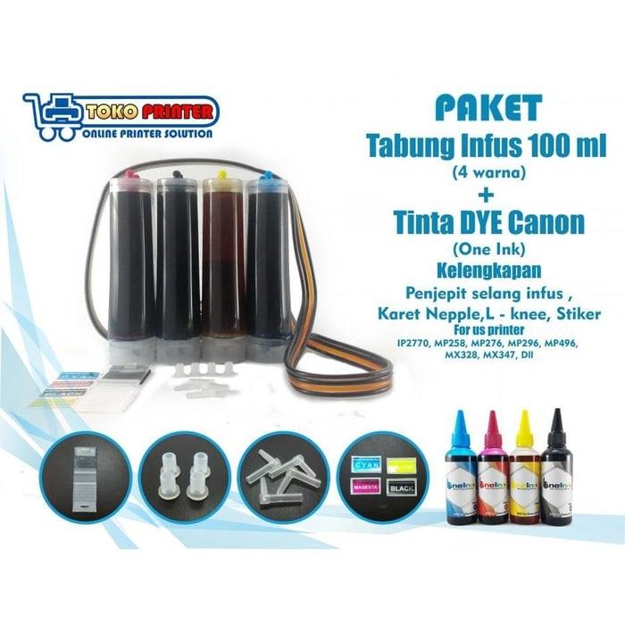 Tabung Infus Printer + Tinta Canon DYE 100ml