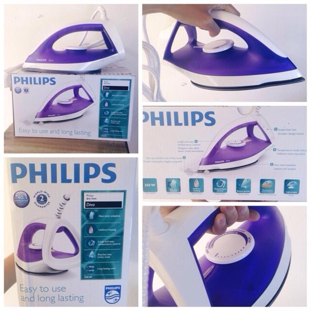 PHILIPS Setrika Listrik Diva GC122 - 350 WATT - STRIKA - SETRIKA - SETERIKA - PHILIPS - TERMURAH