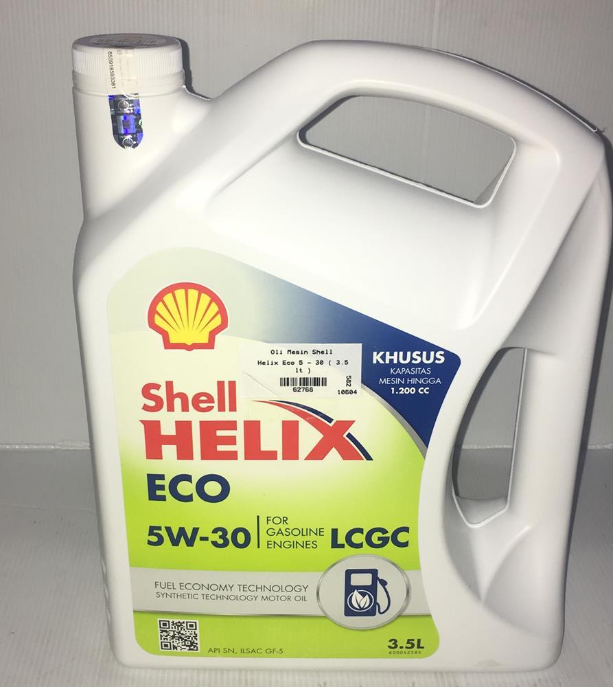 Oli Mesin Shell Helix Eco 5w - 30 3.5 lt -62768-