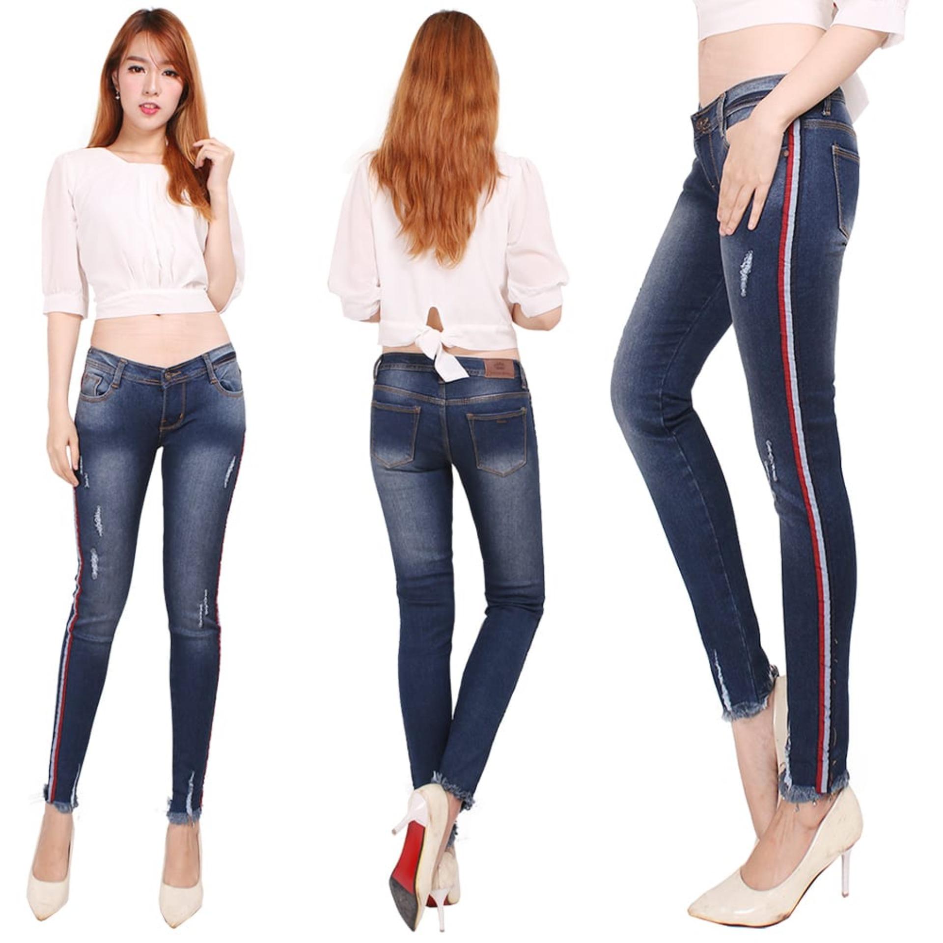 master jeans celana jeans wanita list / kwalitas premium/ model terbaru/ murah