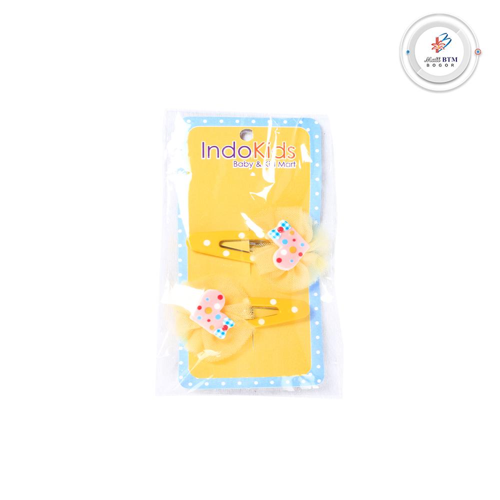 Mall BTM Bogor - IndoKids Jepitan Anak Motif Strawberry Tile Lucu Harga Murah - Kuning