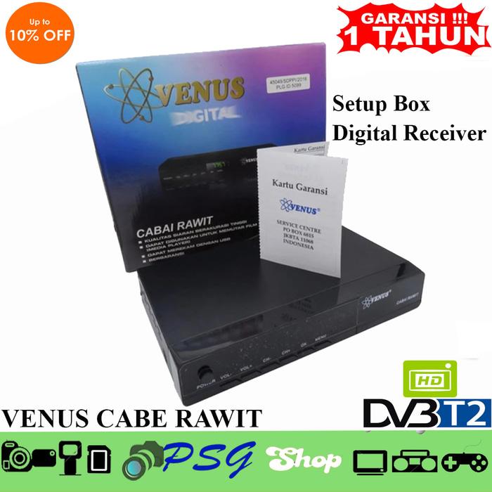 Terlaris SET TOP BOX TV DIGITAL DVBT2 VENUS CABE RAWIT Discount