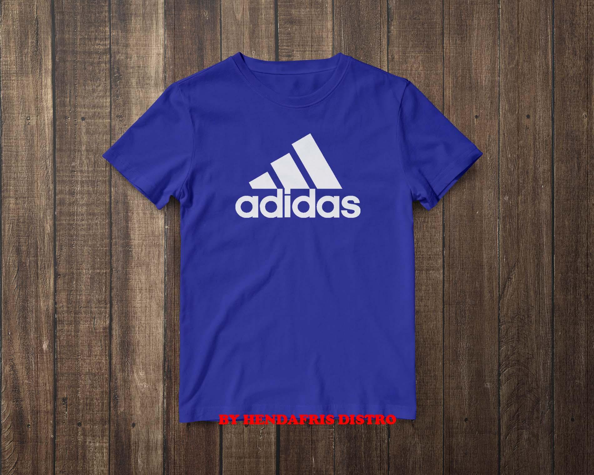 Hendfaris Distro Center - T-Shirt Distro - Cotton Combed 30s - Kaos Pria/Wanita - Gambar Adidas