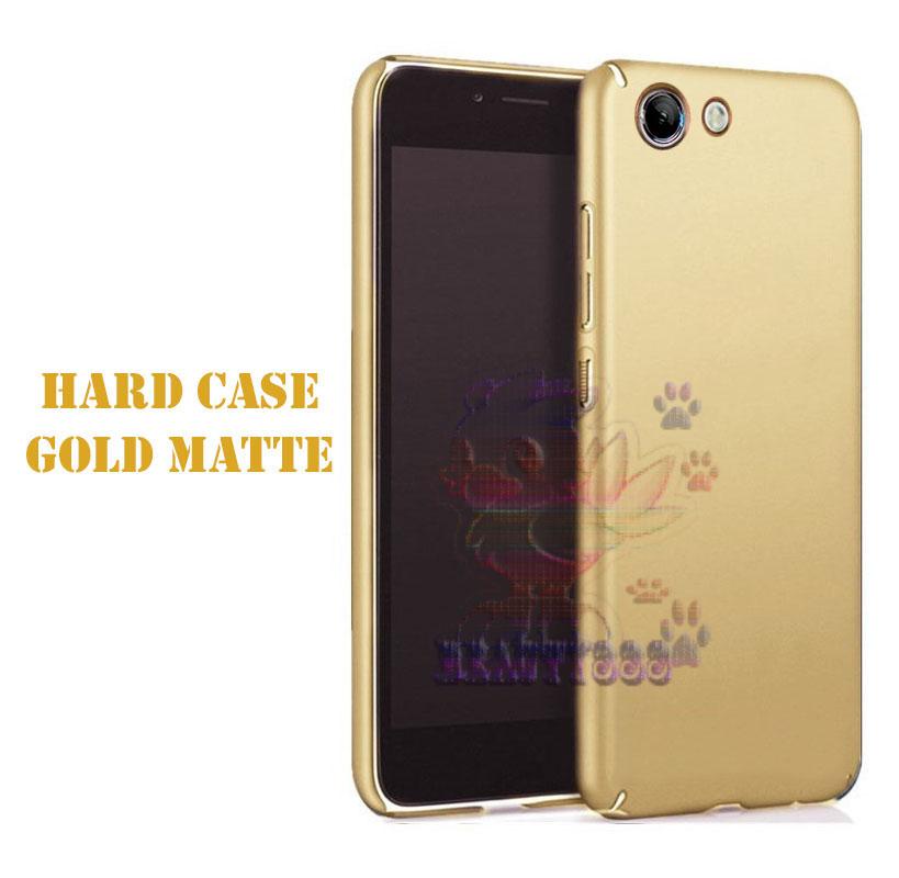 Case Oppo A73 Hard Slim Black Mate Anti Fingerprint Hybrid Case Baby Skin Oppo A73 Baby Soft Oppo A73 Hardcase Oppo A73 Plastic Back Cover / Casing Oppo A73 / Case Oppo A73 - Gold / Emas