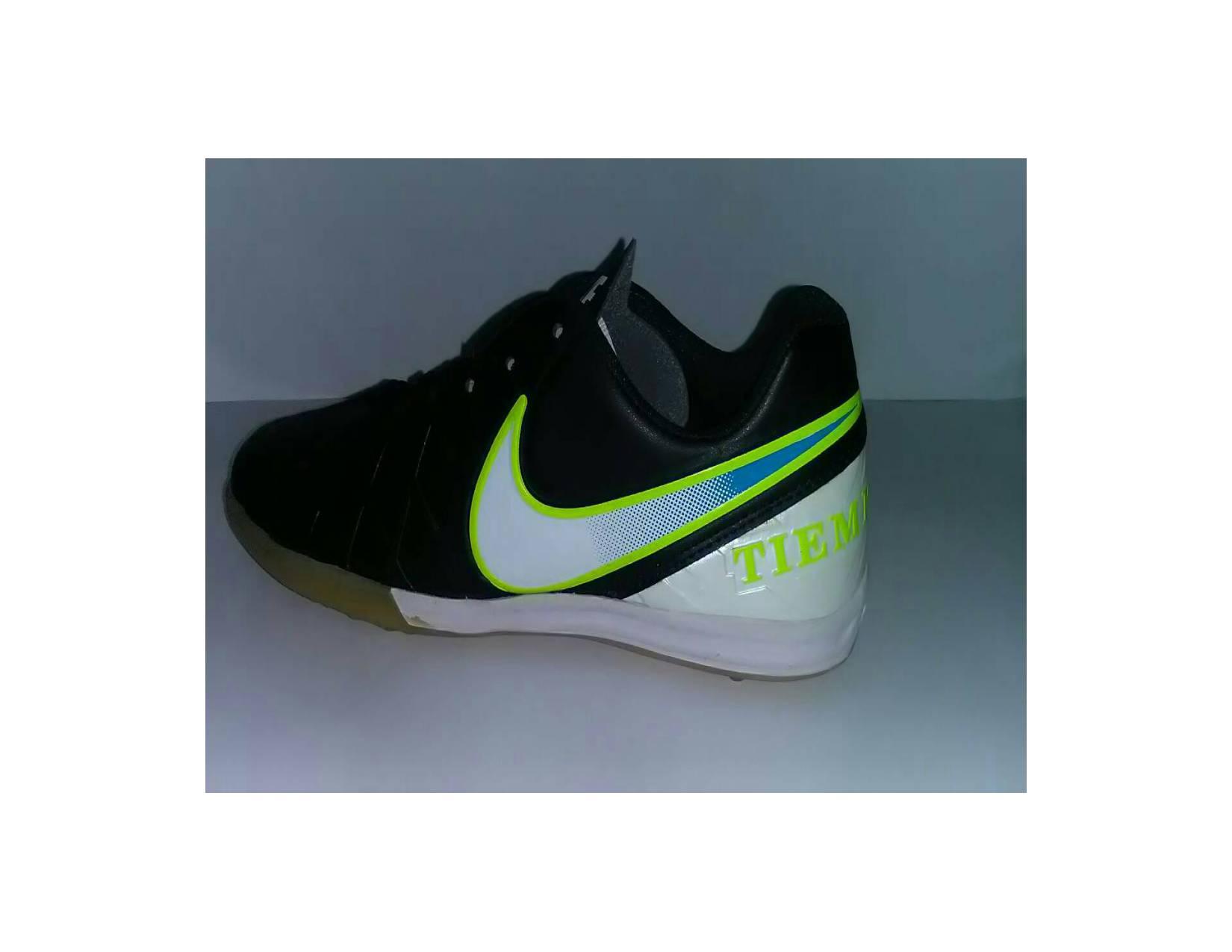 Sepatu futsal Nike Tiempo ACC Hitam putih hijau/Kw super /murah meriah