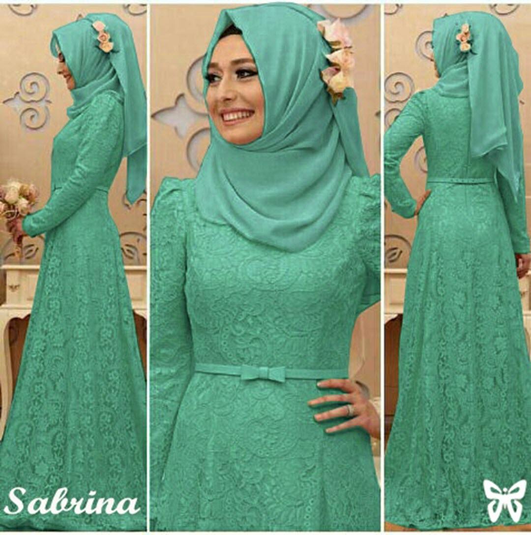 LFS Gamis Brukat GRATIS HIJAB / Gamis Sederhana / Lebaran 2018 Gaun Gamis / Gamis Murah / Baju Lebaran Hijab Wanita / Gaun Dress Muslimah (Brinasa) SS - Tosca Mo