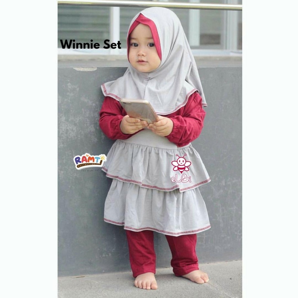 setelan gamis bayi l baju bayi murah l winnie