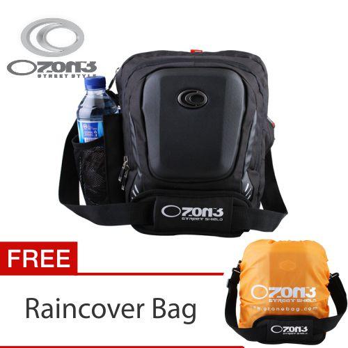 Ozone Netbook/ Ipad 10 inch Tas Laptop Selempang 740 + Raincover - Hitam
