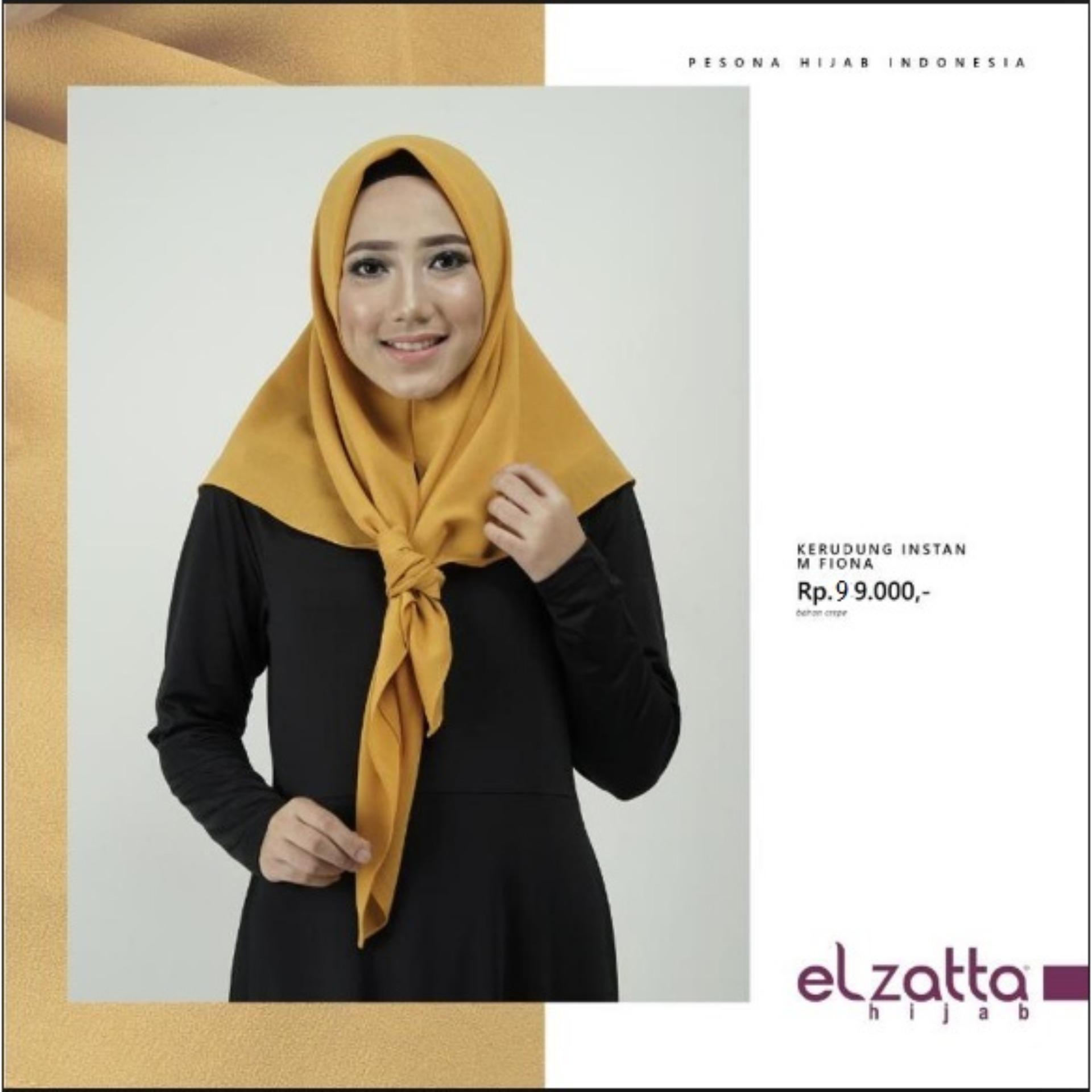 Jilbab Bergo Elzatta Original Kerudung Instan M Fiona