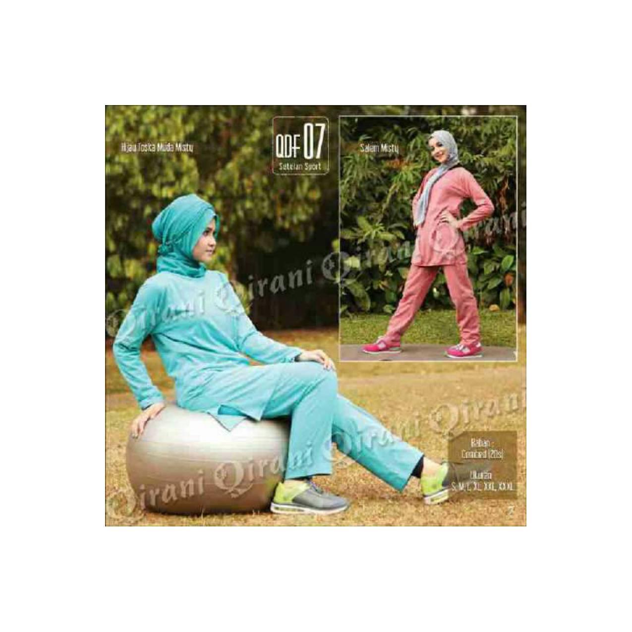 Stelan Olahraga Wanita/Baju Senam Muslim/Baja Erobik/qiranigdq 07