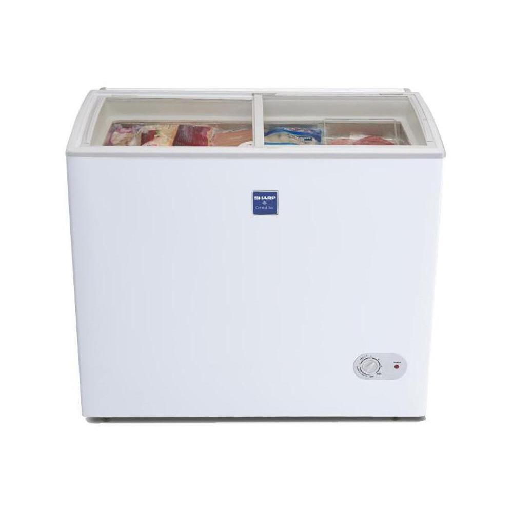 Super Promo Sliding Glass Door Freezer Sharp Frw-210 .212 Liter. Murah