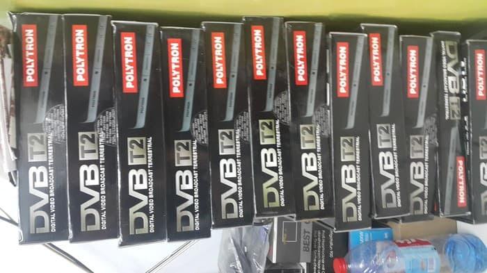 Sedang Diskon!! Dekoder Set Top Box Tv Digital Dvb T2 Polytron - ready stock