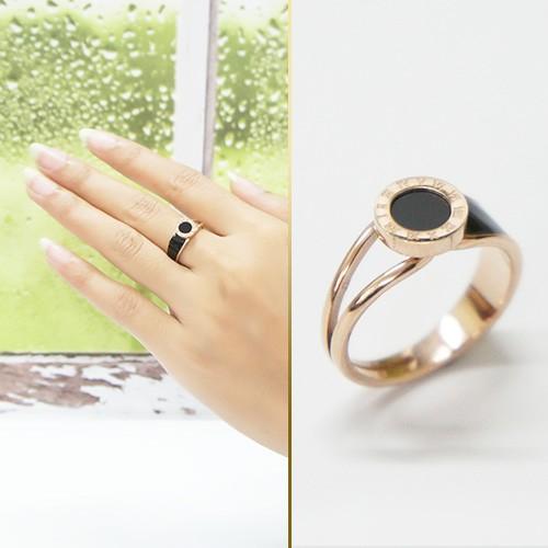 Cincin Korea Titanium Steel Bvlgari Roman Ring M4Y009