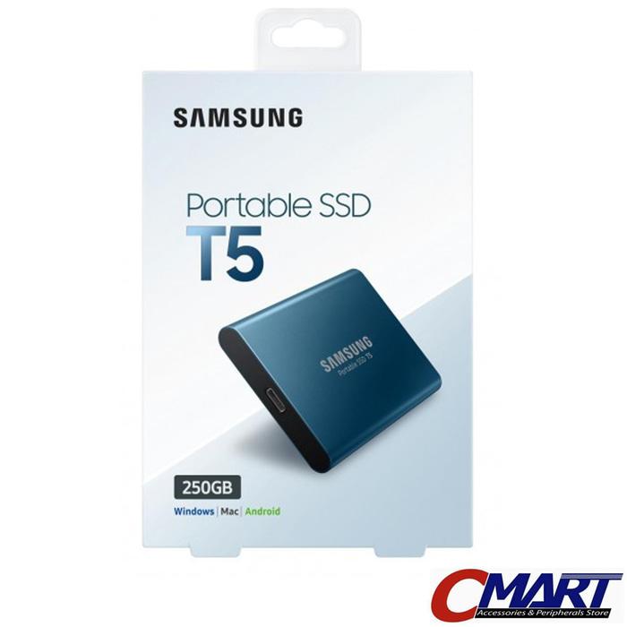 ORIGINAL - Samsung SSD Portable T5 250GB Eksternal External USB 3.1 MU-PA250B/WW