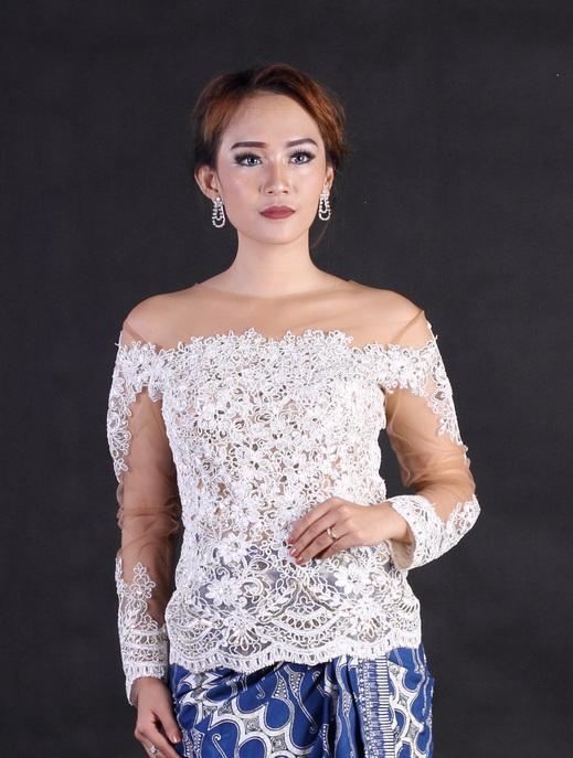 Kebaya Modern Grosir Kebaya Solo Kebaya Ijab Modern Brokat Payet KBY RR1540 PTH/PYT GLD Arcobaleno