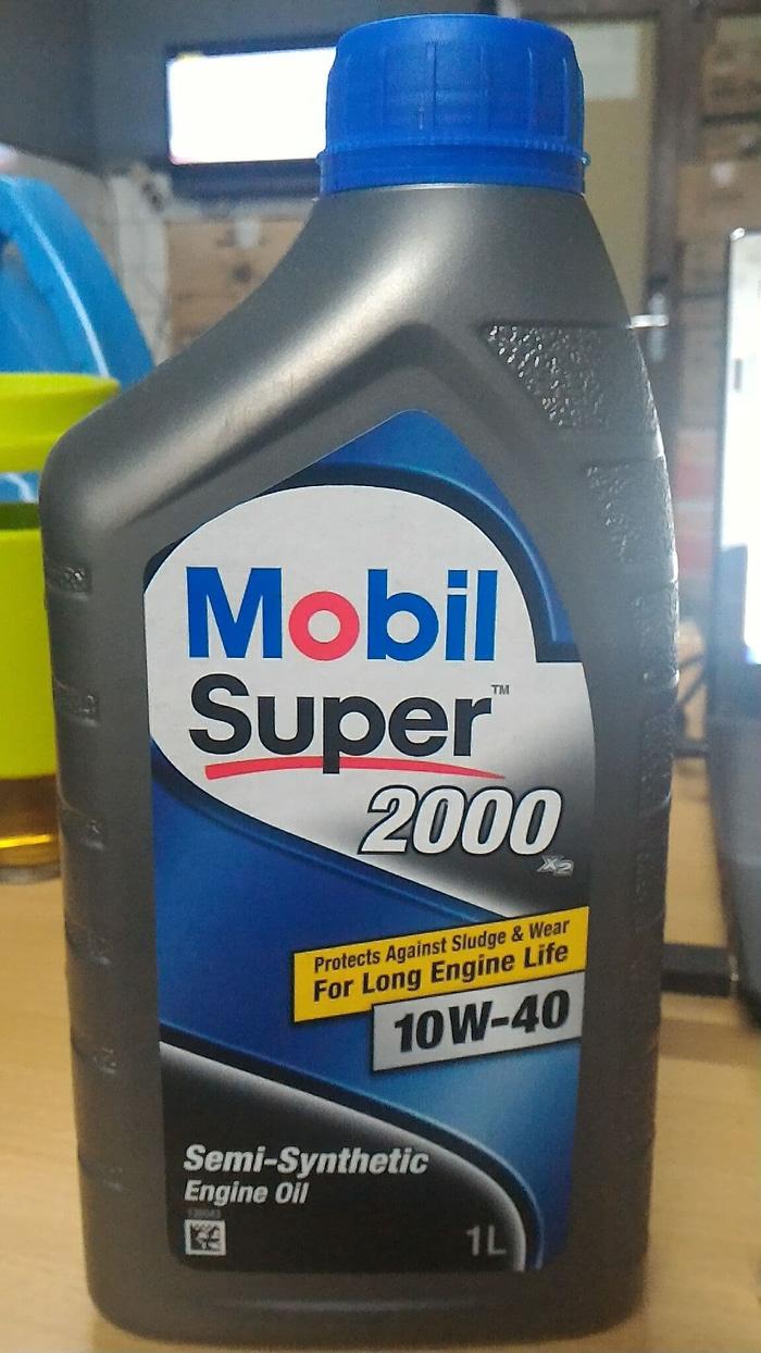 Oli Mobil super 2000 SAE 10W40 API SN 1 liter