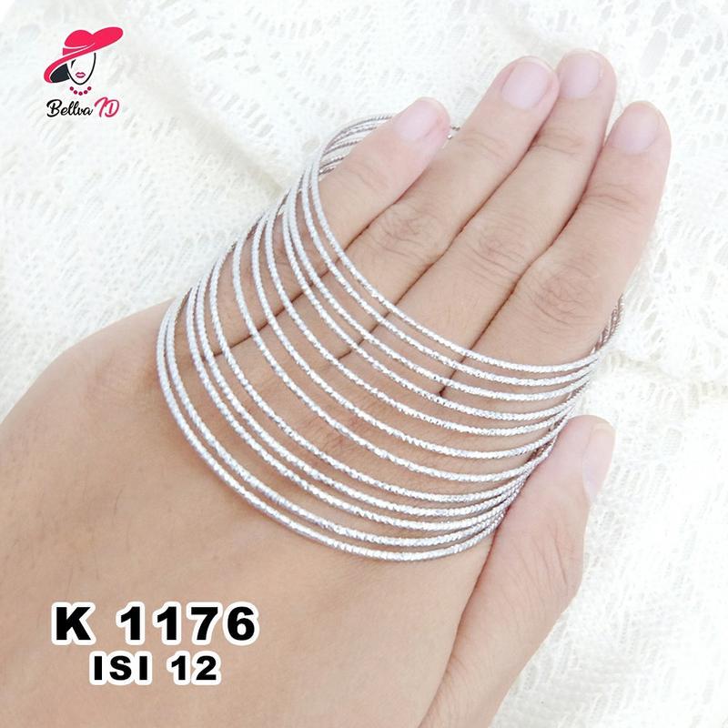 Perhiasan Gelang Keroncong Wanita Silver K 1176