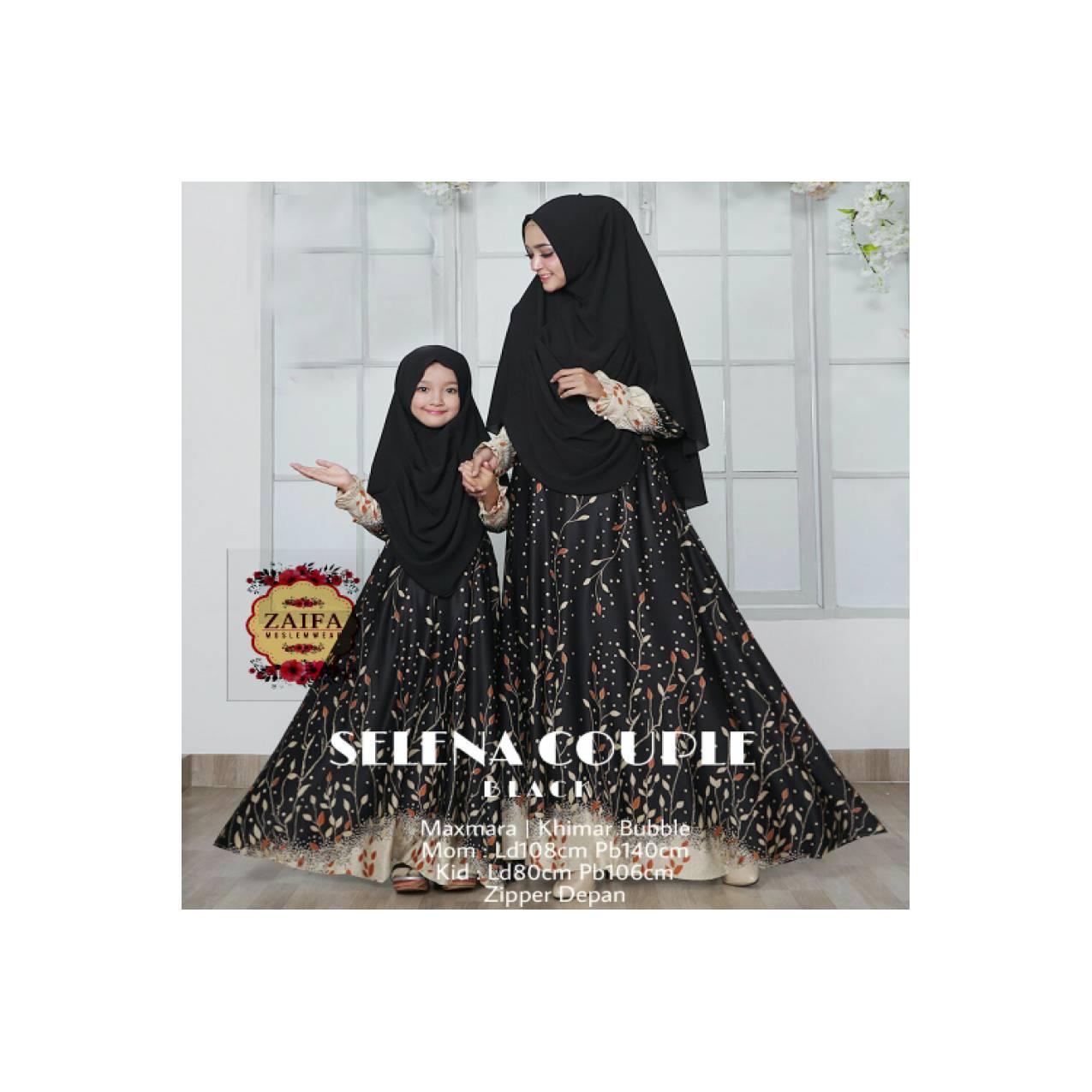 couple gamis dan jilbab syar i ibu dan anak mewah elegant baju musli
