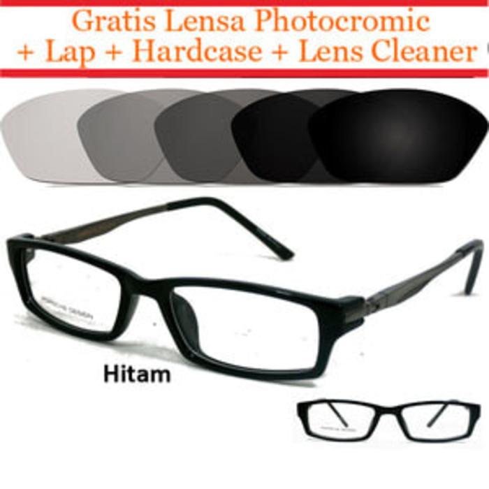 Harga Spesial!! Frame Kacamata Anti Radiasi Photocromic Fotogrey Porsche 6001 S - ready stock