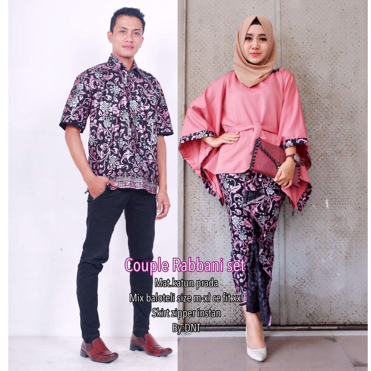 Likin_Baju batik_Baju Batik Couple_Baju Batik Sarimbit_Baju Batik Pasangan_Baju Batik Pesta_Baju Batik Keluarga_Batik Atasan_Kemeja Batik Rabbani Couple