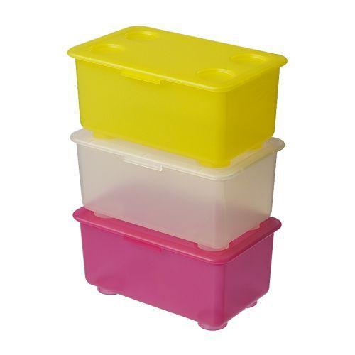 Jual IKEA GLIS Box With Lid- Kotak Dengan Penutup- Isi 3 Box RZA_01172