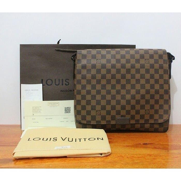 HOT SPESIAL!!! JUAL TAS LV LOUIS VUITTON MM DAMIER EBENE MIRROR QUALITY 1:1 ORIGINAL - PWrpl0