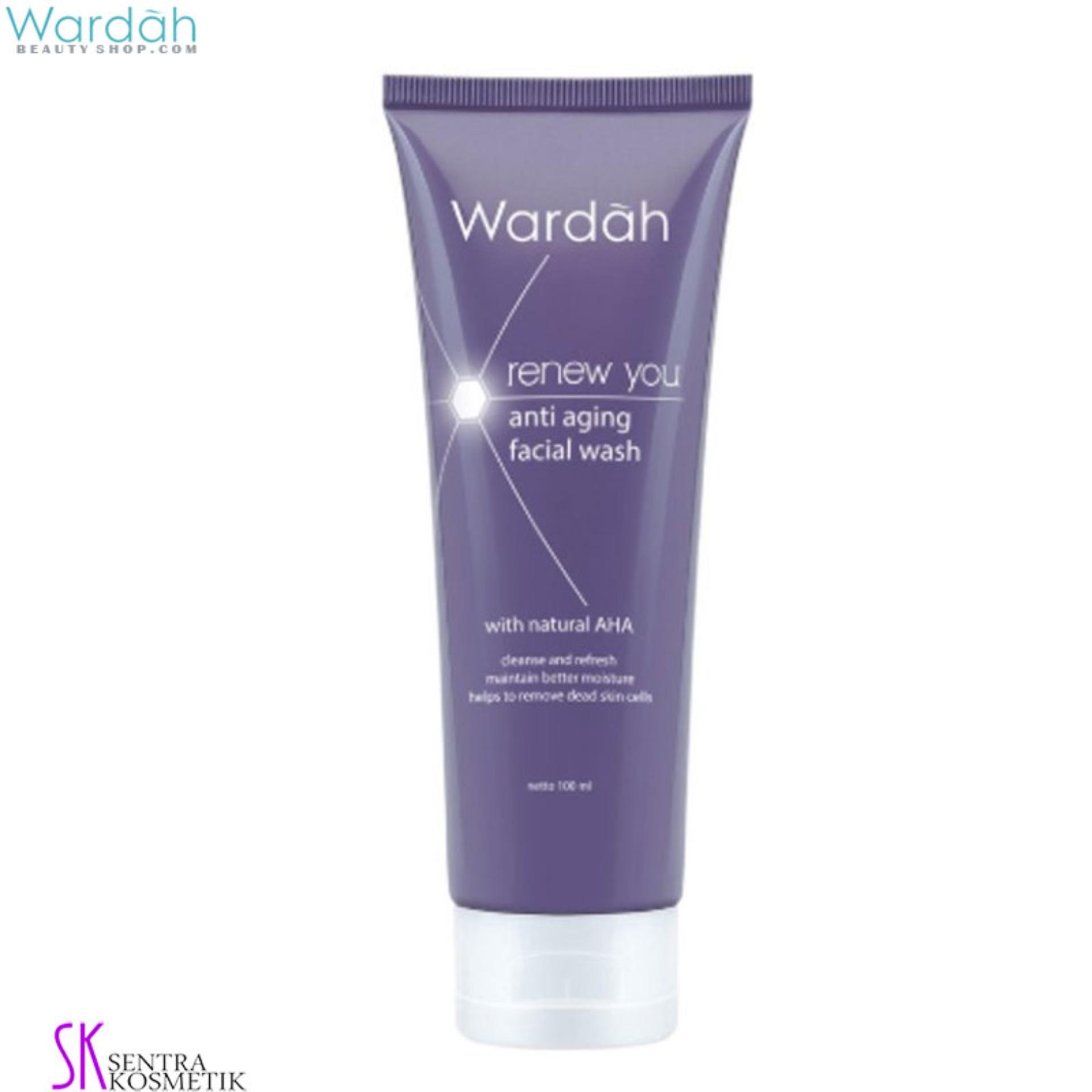 Info Harga Wardah Hijau Promo Wardah Renew You Anti Aging Facial Wash 100 ml