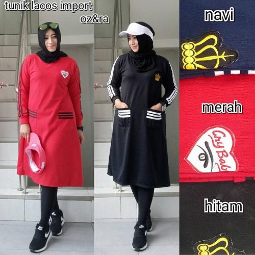Baju Tunik Import / Baju Atasan Wanita Murah / Tunik Lacos Import