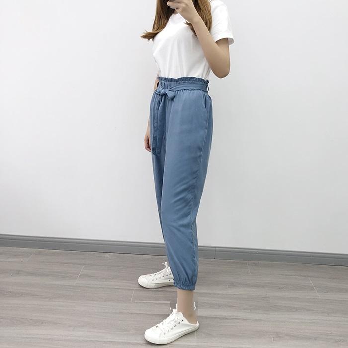 CELANA YOSHI PANTS TERMURAH / CELANA YOSHI / JOGGER PANTS / CELANA JOGER / CELANA SANTAI - YOSHI DENIM BLUE