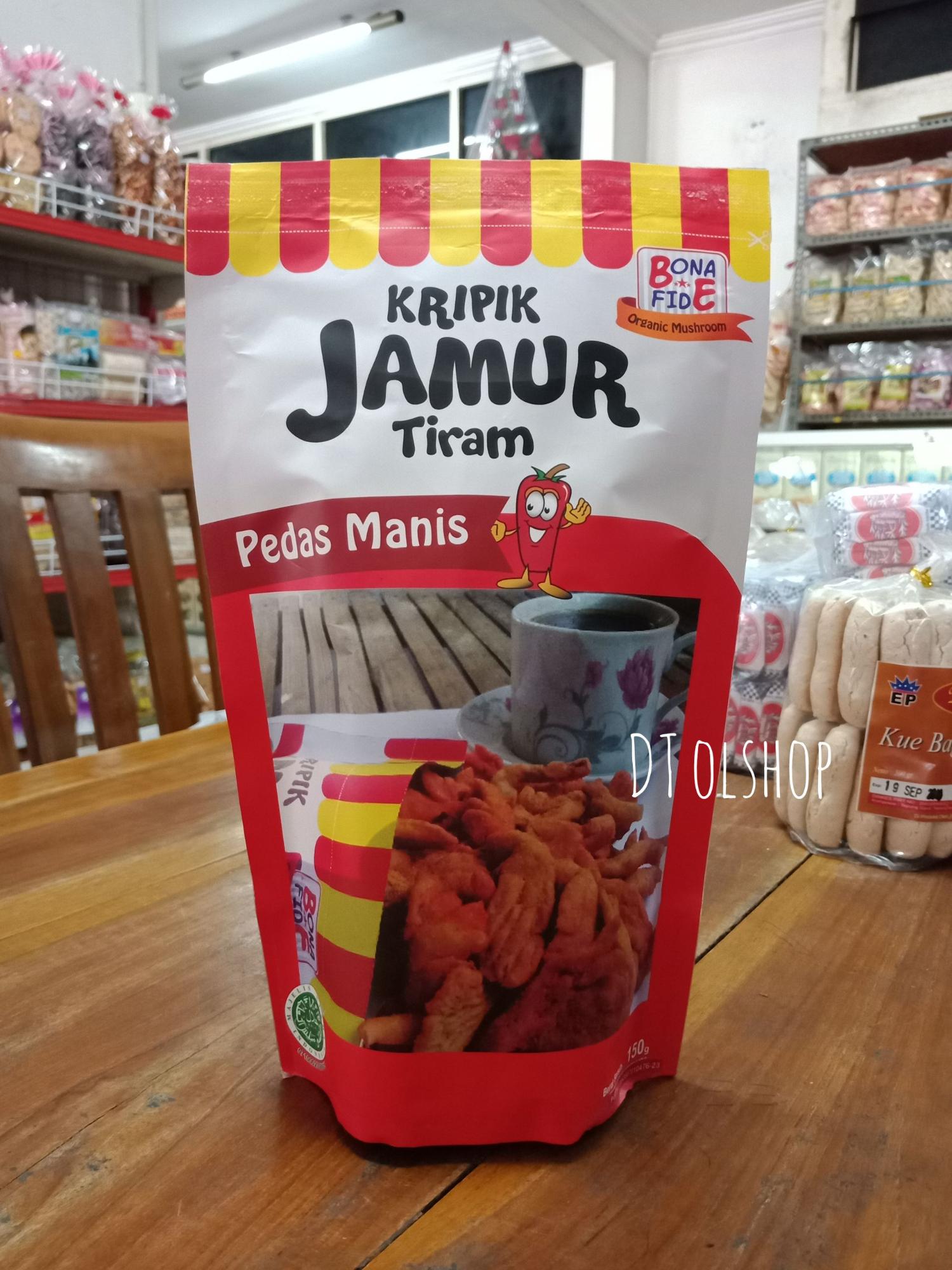 Kripik / Keripik Jamur Tiram Cemilan/ Camilan Sehat Vegetarian