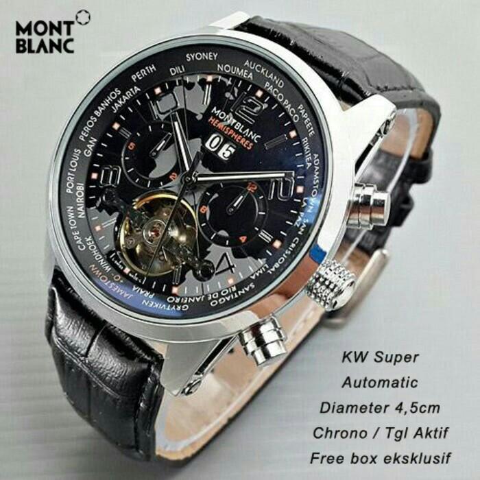 Jam Tangan Pria Matic Montblanc Tourbilon Sport Mewah - Rezvbn