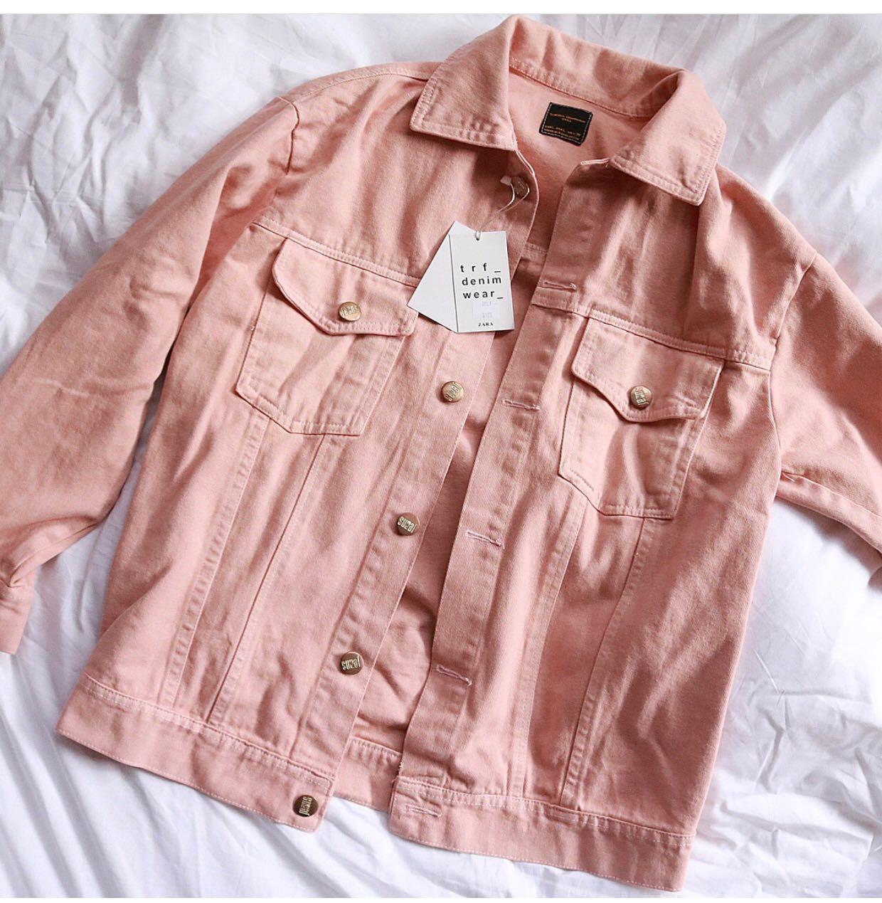 OVERSIZED JACKET PINK ZARA