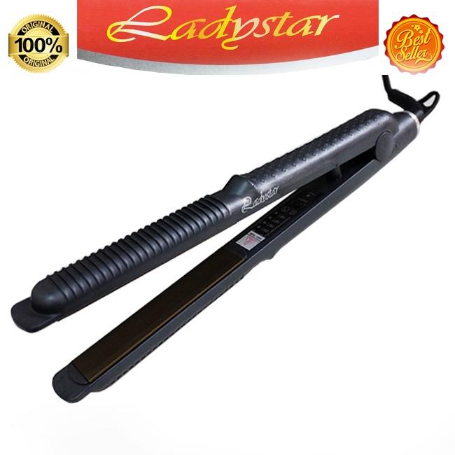 PROMO LAZADA Ladystar Electric Hair Straightener and Curler- LS 820-Hitam
