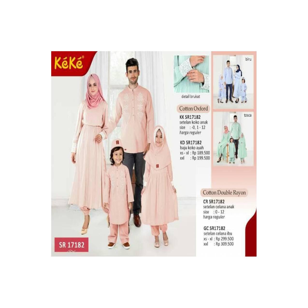 Gamis & Koko Dewasa Baju Muslim Keke Seragam Keluarga Couple Sarimbit